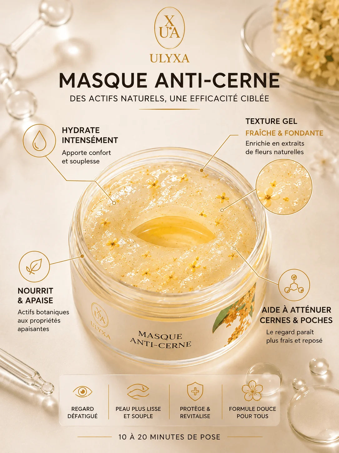 Maschera anti-occhiaie e antirughe