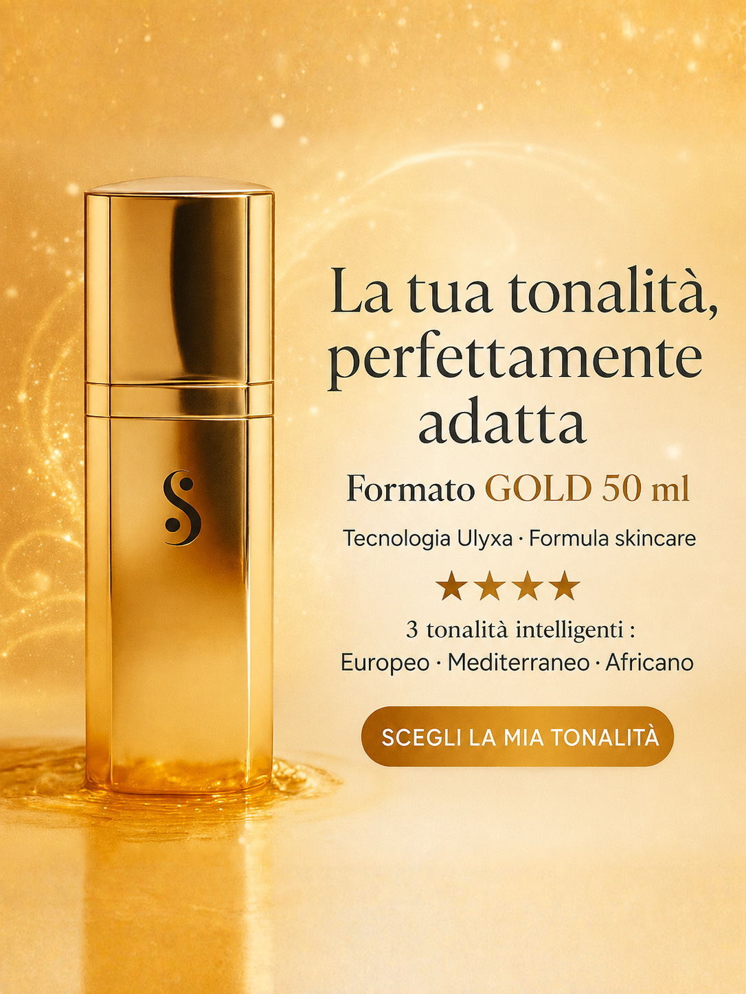 Sanelya® Gold | Formato Maxi | CC Cream ad altissima coprenza |