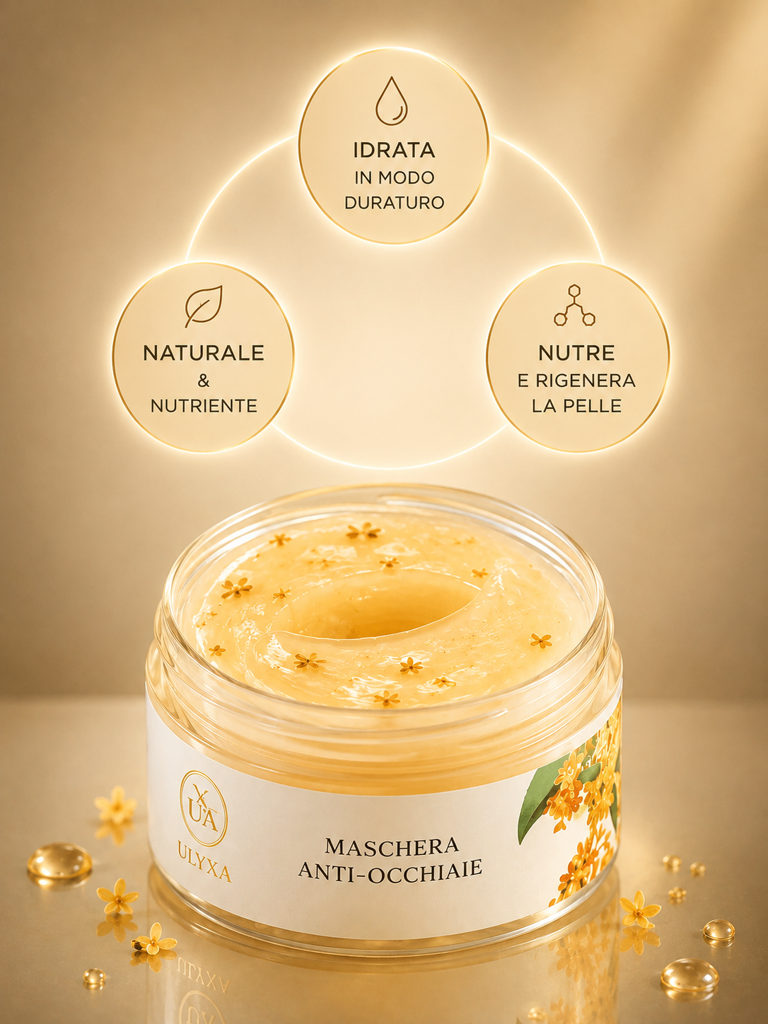 Maschera anti-occhiaie e antirughe