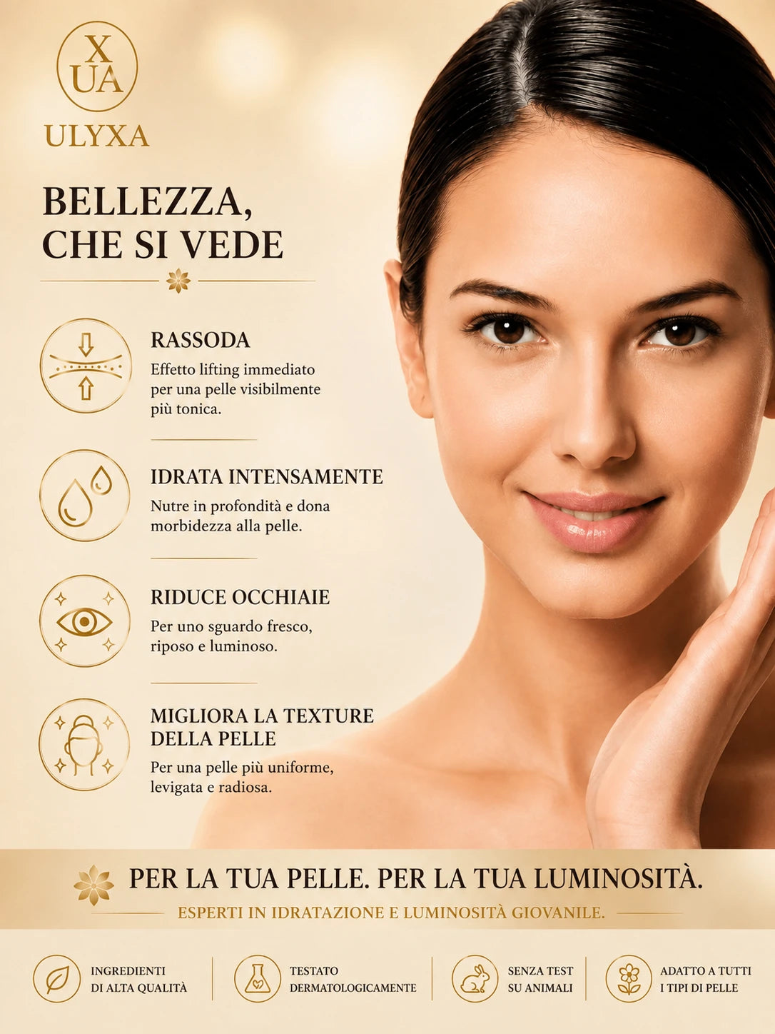 Maschera anti-occhiaie e antirughe