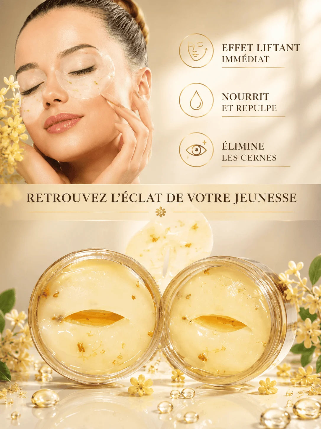 Maschera anti-occhiaie e antirughe